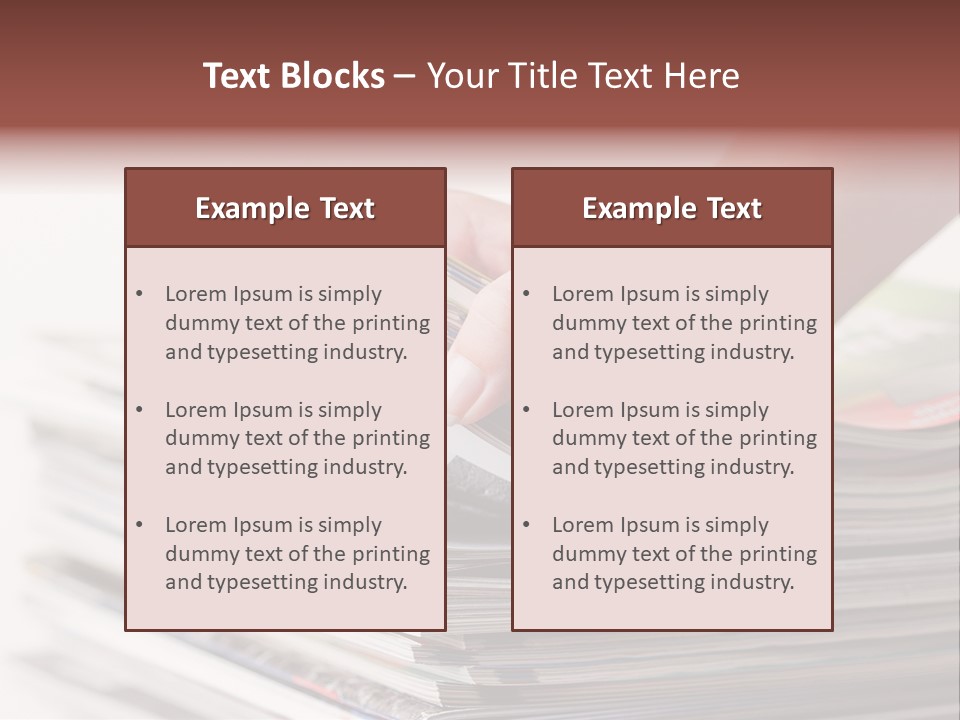 Magazine Press Information PowerPoint Template