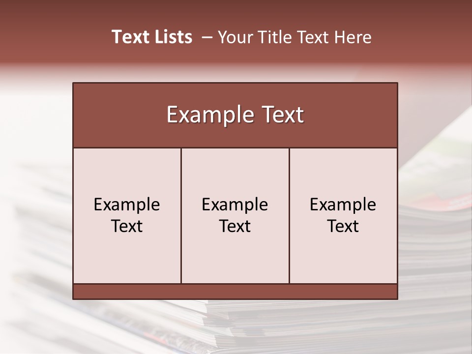 Magazine Press Information PowerPoint Template