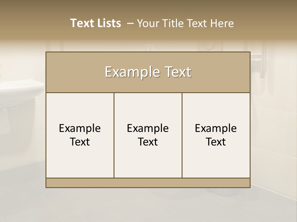 Free Sink Equipment PowerPoint Template