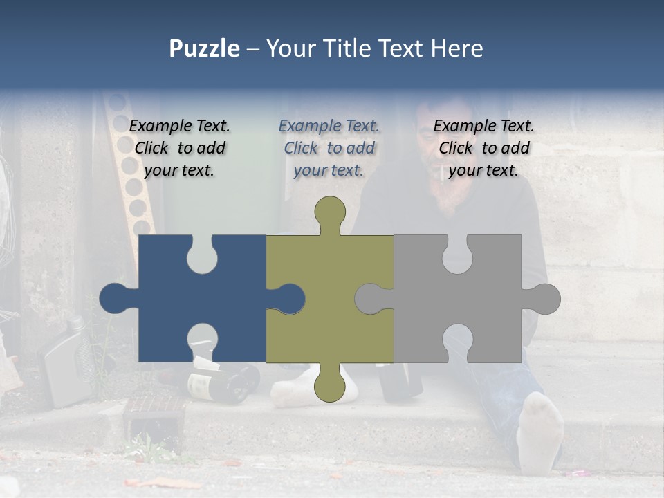 Problem Beard Lonely PowerPoint Template