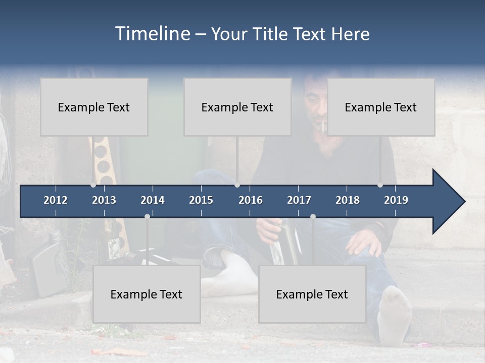 Problem Beard Lonely PowerPoint Template