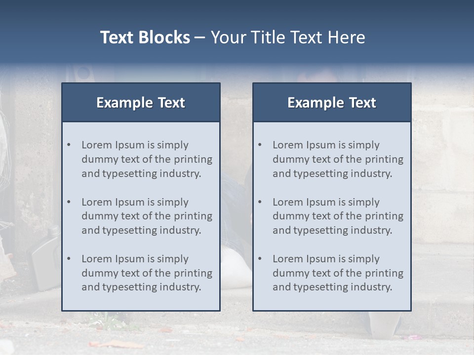 Problem Beard Lonely PowerPoint Template