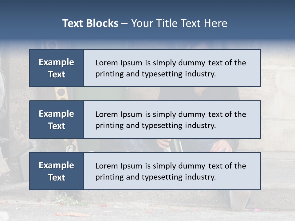 Problem Beard Lonely PowerPoint Template