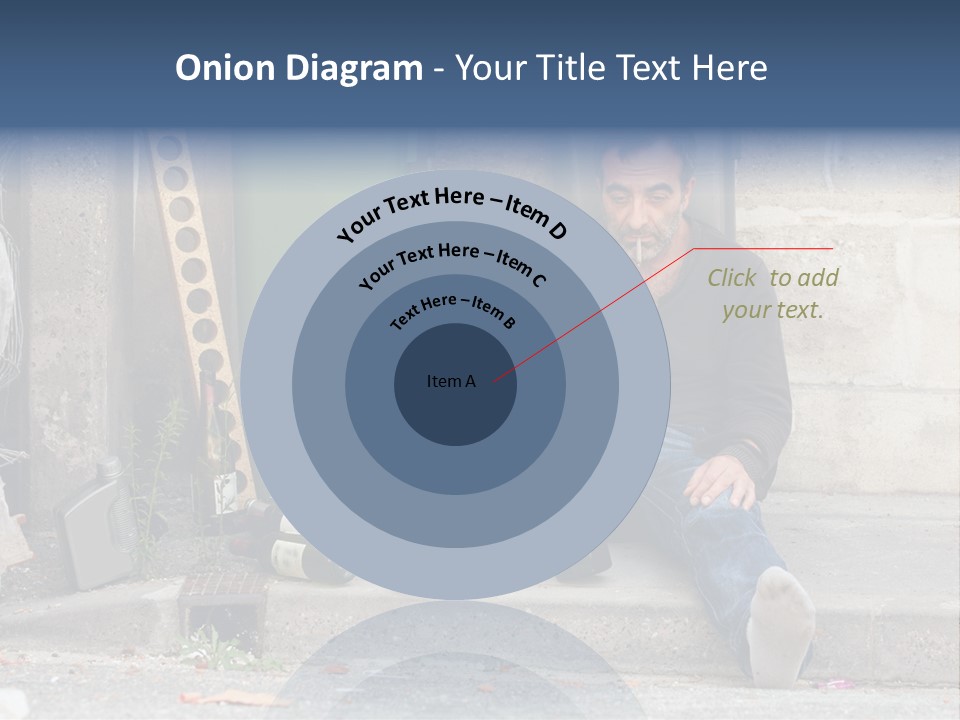 Problem Beard Lonely PowerPoint Template