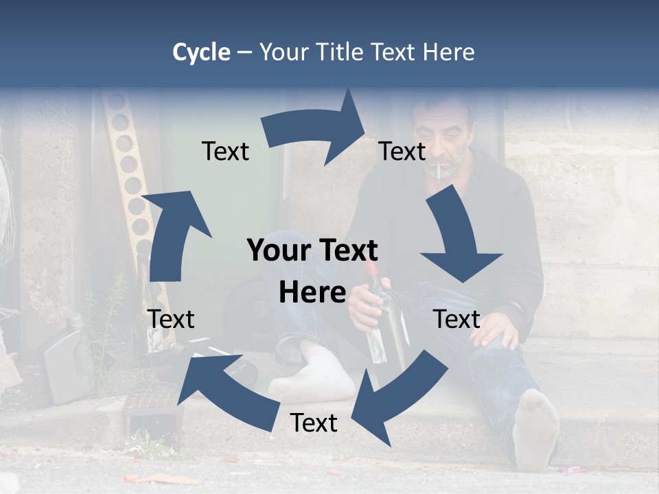 Problem Beard Lonely PowerPoint Template