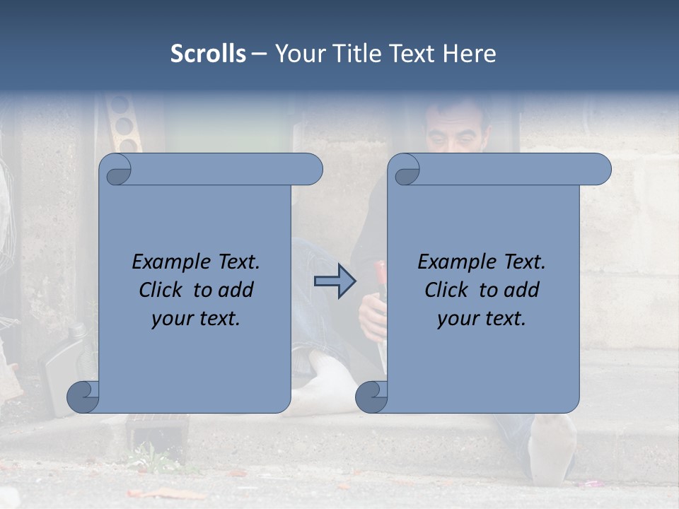 Problem Beard Lonely PowerPoint Template