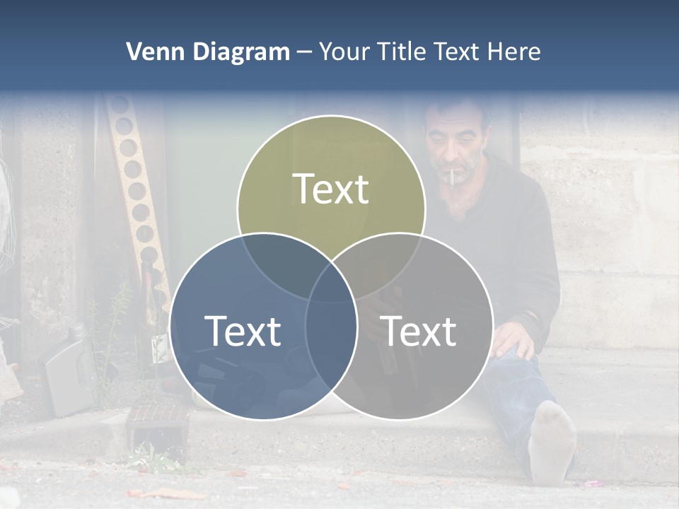 Problem Beard Lonely PowerPoint Template