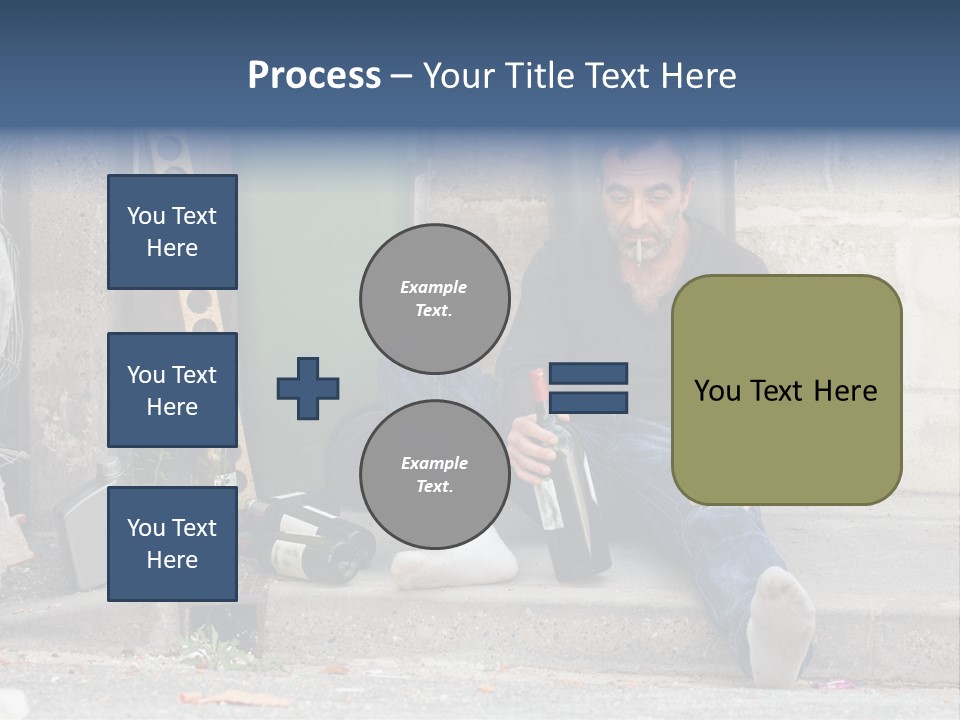 Problem Beard Lonely PowerPoint Template