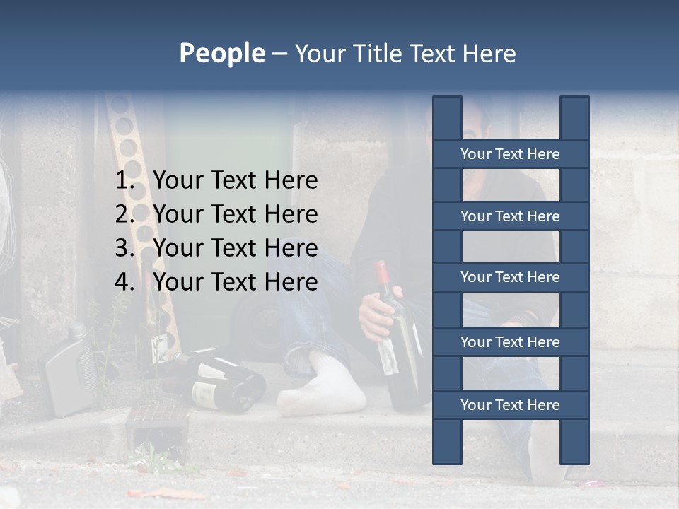 Problem Beard Lonely PowerPoint Template