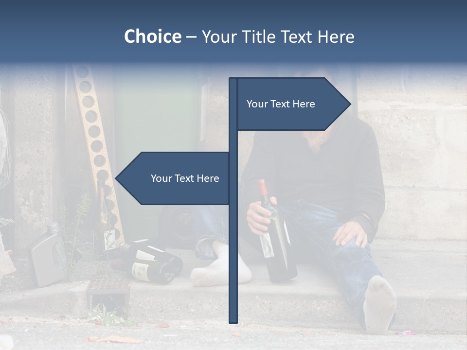 Problem Beard Lonely PowerPoint Template