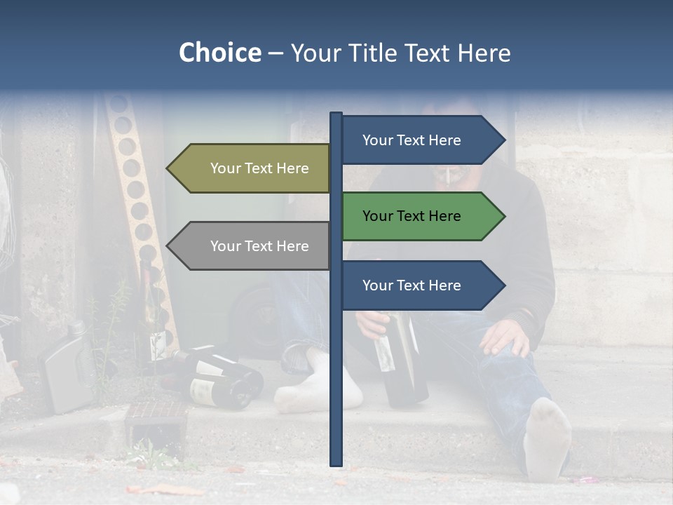 Problem Beard Lonely PowerPoint Template