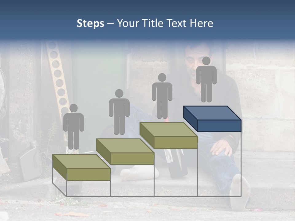 Problem Beard Lonely PowerPoint Template