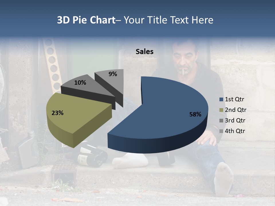 Problem Beard Lonely PowerPoint Template