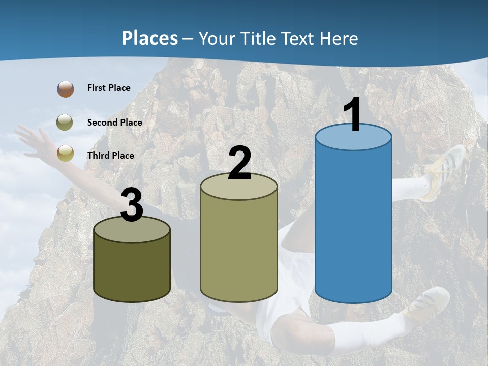Coastline Rock Cliff PowerPoint Template