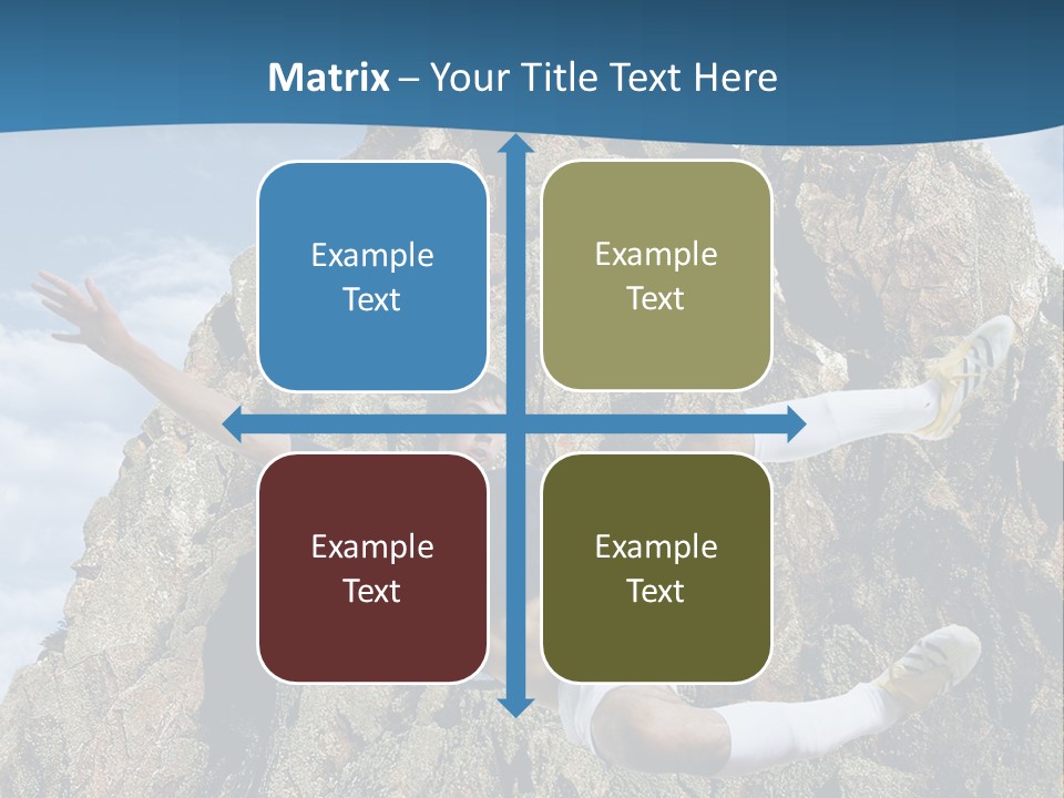 Coastline Rock Cliff PowerPoint Template