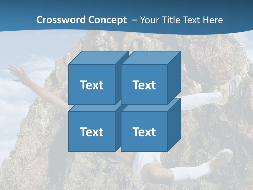 Coastline Rock Cliff PowerPoint Template