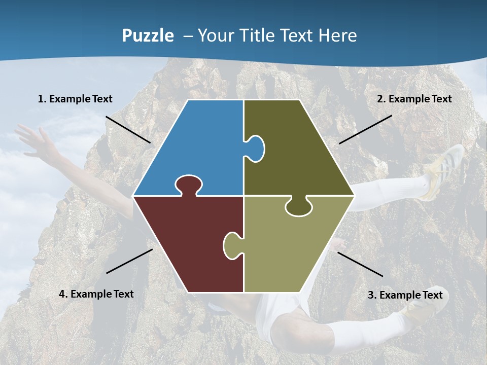 Coastline Rock Cliff PowerPoint Template