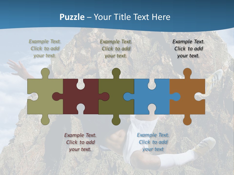 Coastline Rock Cliff PowerPoint Template