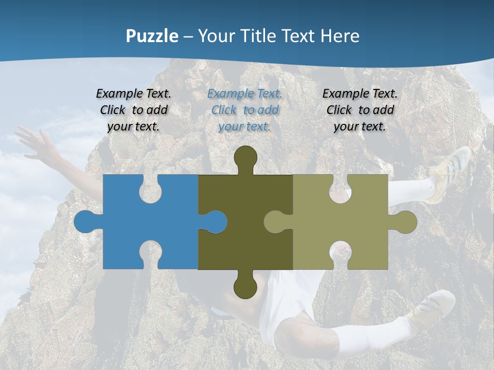 Coastline Rock Cliff PowerPoint Template