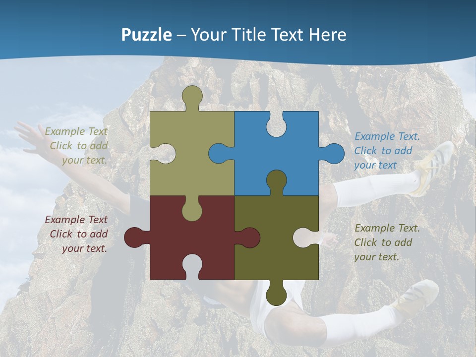 Coastline Rock Cliff PowerPoint Template