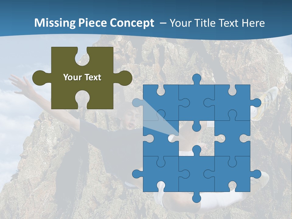 Coastline Rock Cliff PowerPoint Template