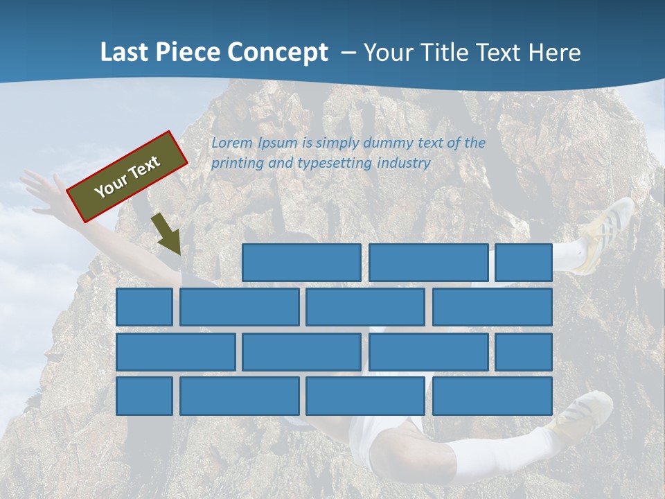 Coastline Rock Cliff PowerPoint Template