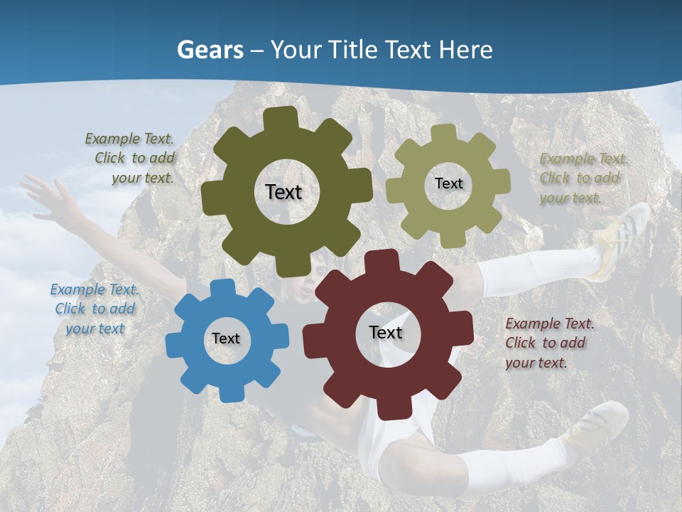 Coastline Rock Cliff PowerPoint Template