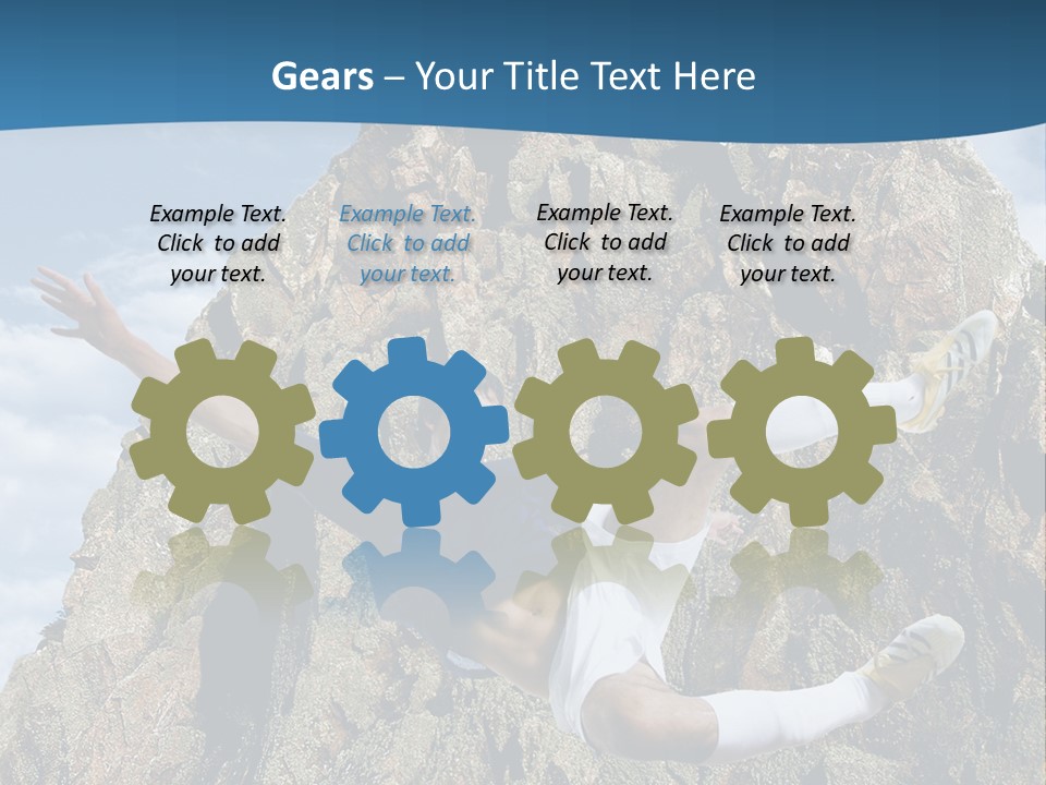 Coastline Rock Cliff PowerPoint Template