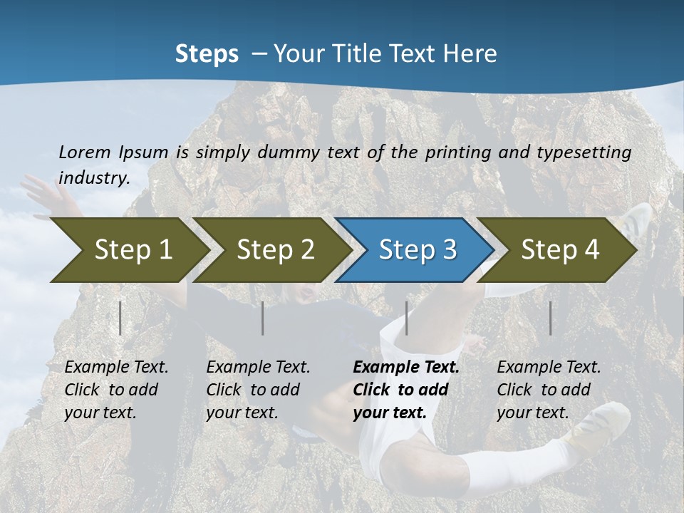 Coastline Rock Cliff PowerPoint Template