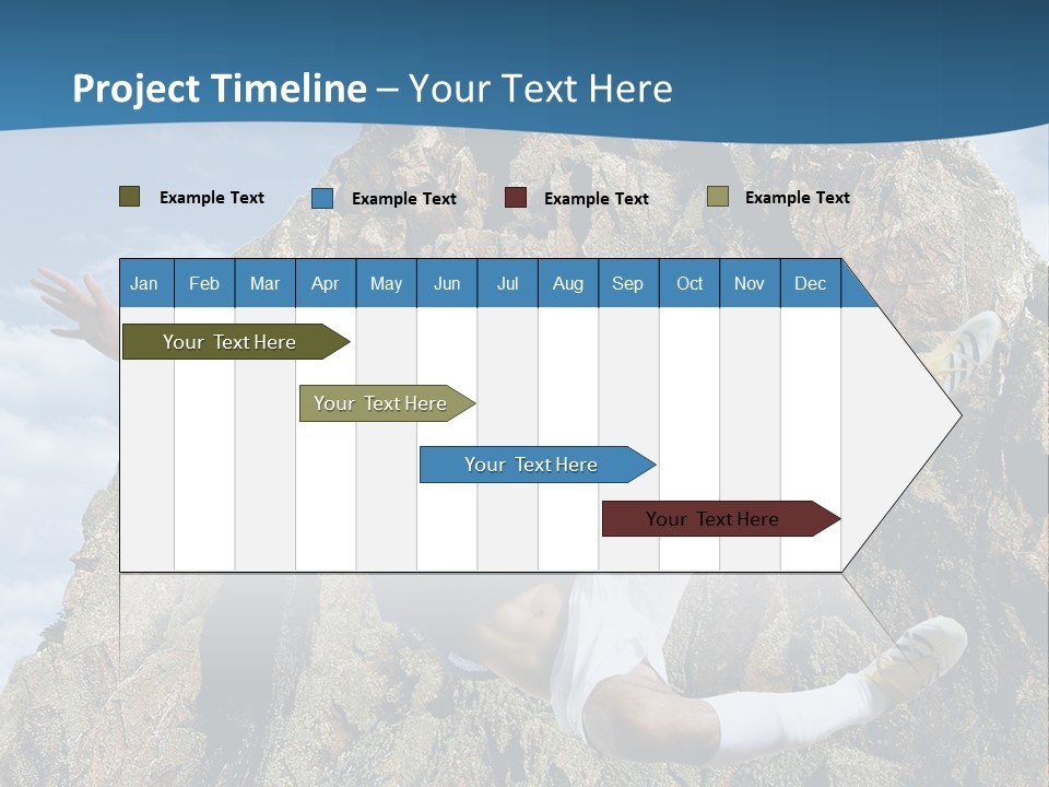 Coastline Rock Cliff PowerPoint Template