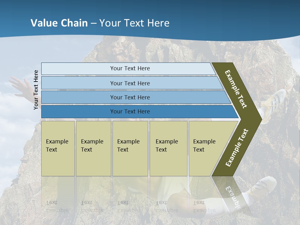 Coastline Rock Cliff PowerPoint Template