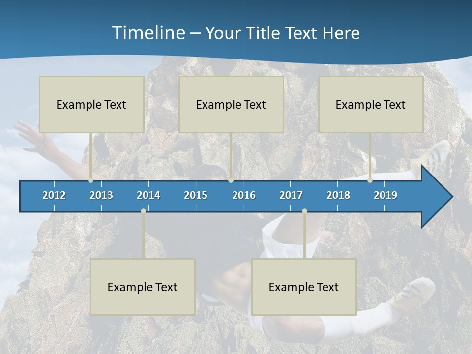 Coastline Rock Cliff PowerPoint Template