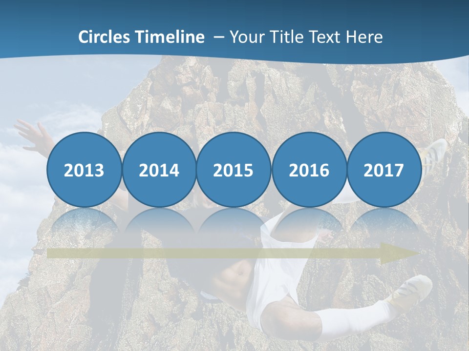 Coastline Rock Cliff PowerPoint Template