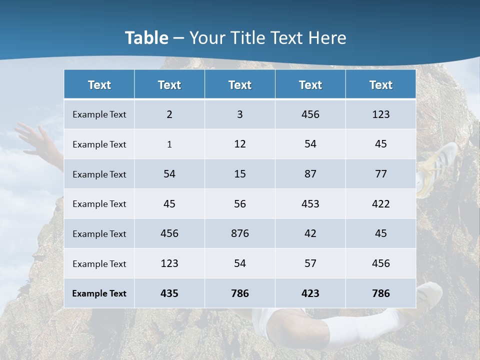 Coastline Rock Cliff PowerPoint Template