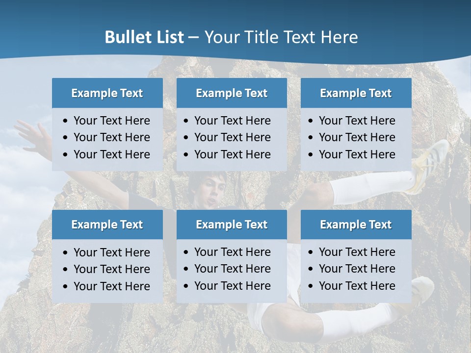 Coastline Rock Cliff PowerPoint Template