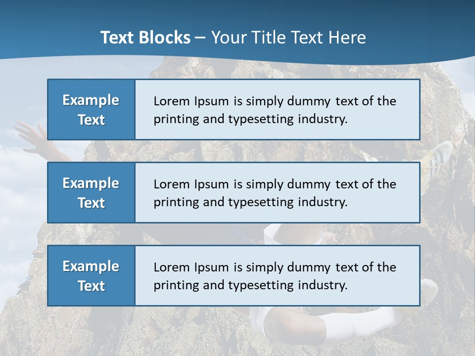 Coastline Rock Cliff PowerPoint Template