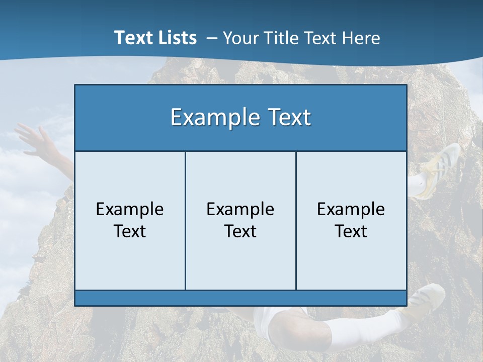 Coastline Rock Cliff PowerPoint Template