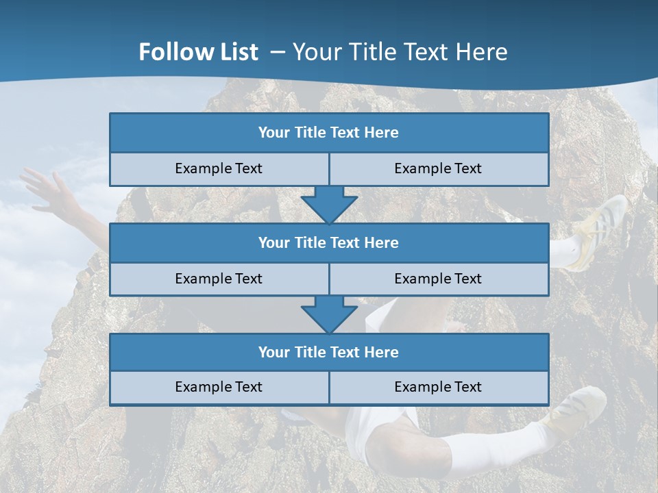 Coastline Rock Cliff PowerPoint Template