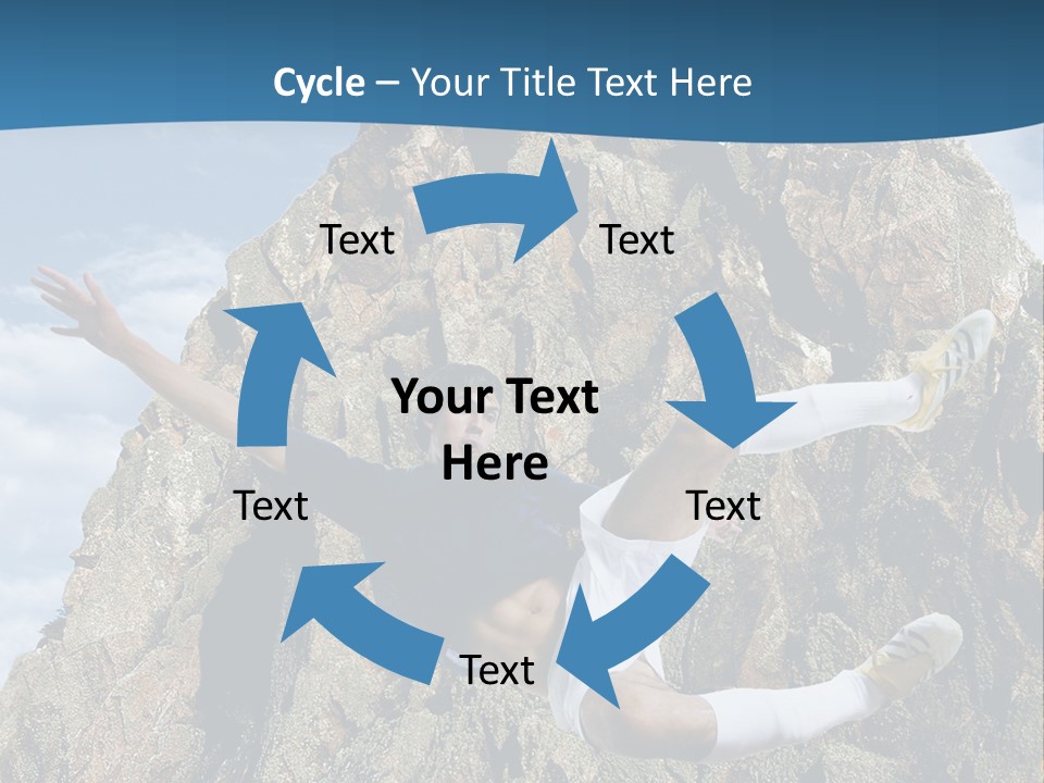 Coastline Rock Cliff PowerPoint Template