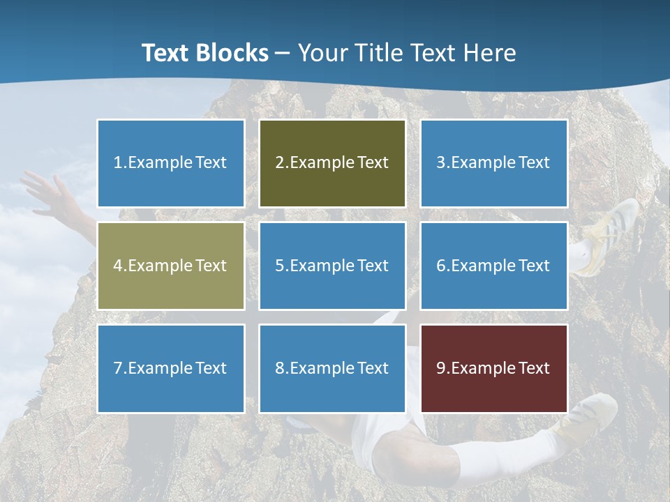 Coastline Rock Cliff PowerPoint Template