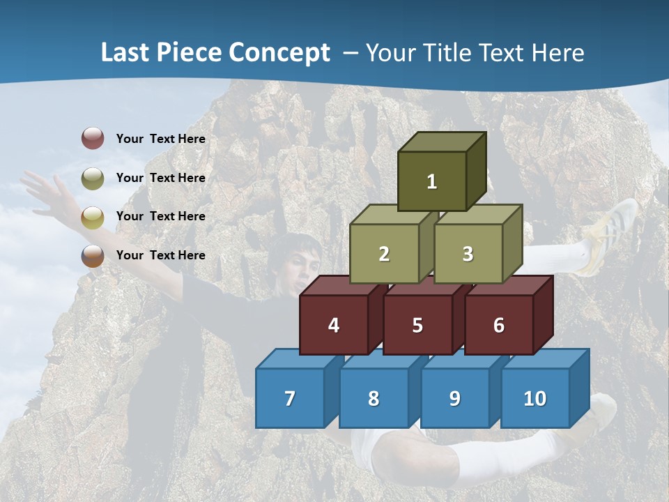 Coastline Rock Cliff PowerPoint Template