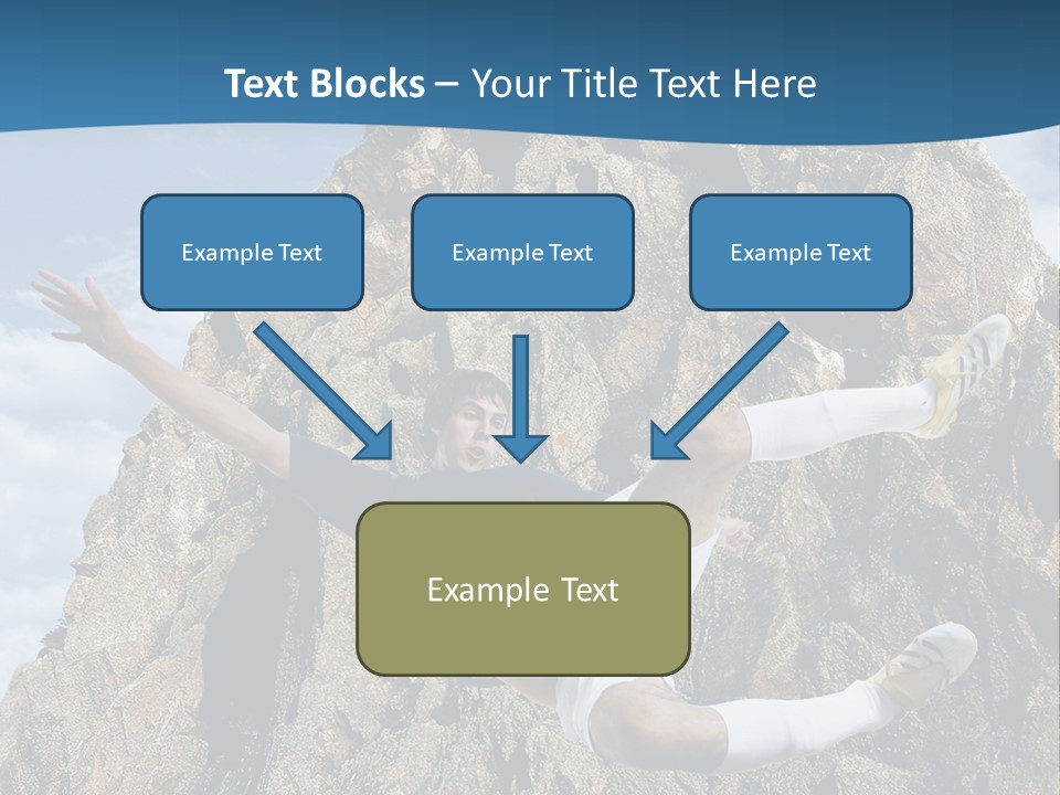 Coastline Rock Cliff PowerPoint Template