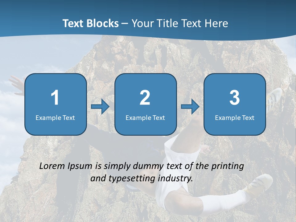 Coastline Rock Cliff PowerPoint Template