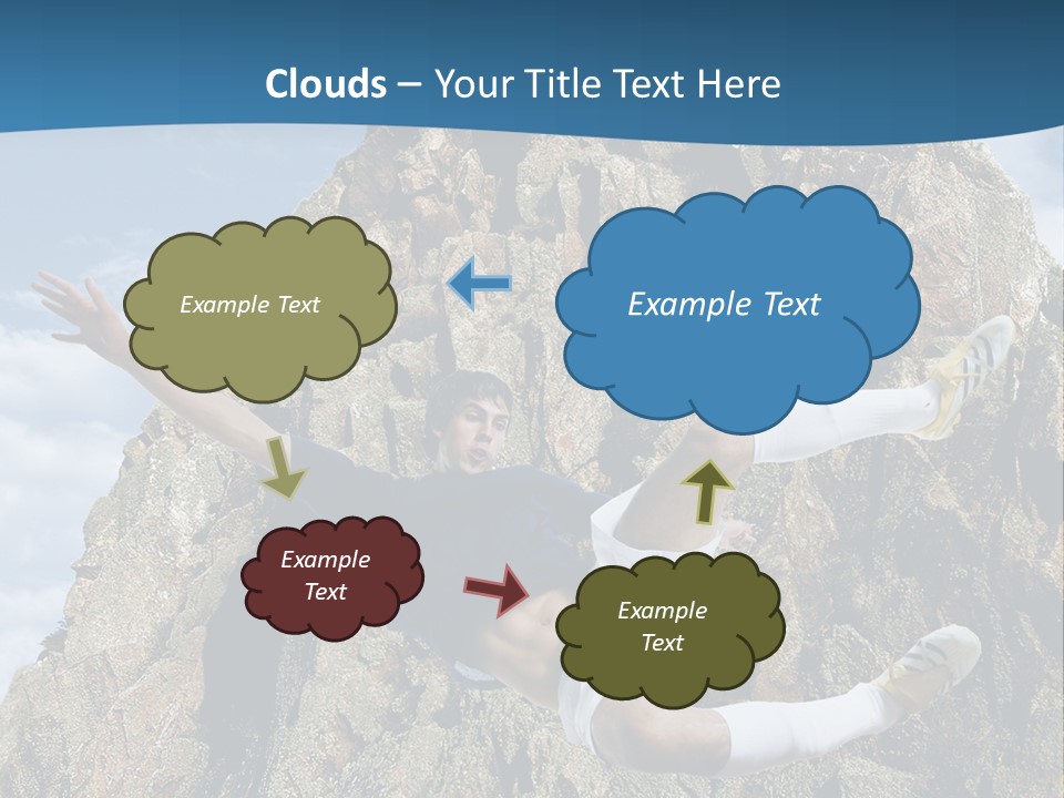 Coastline Rock Cliff PowerPoint Template