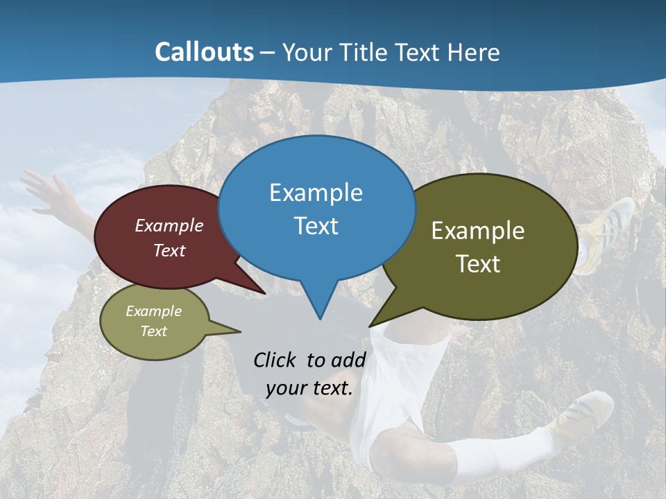 Coastline Rock Cliff PowerPoint Template