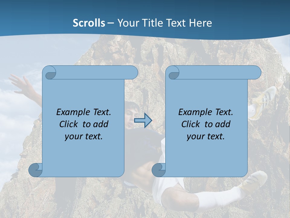Coastline Rock Cliff PowerPoint Template