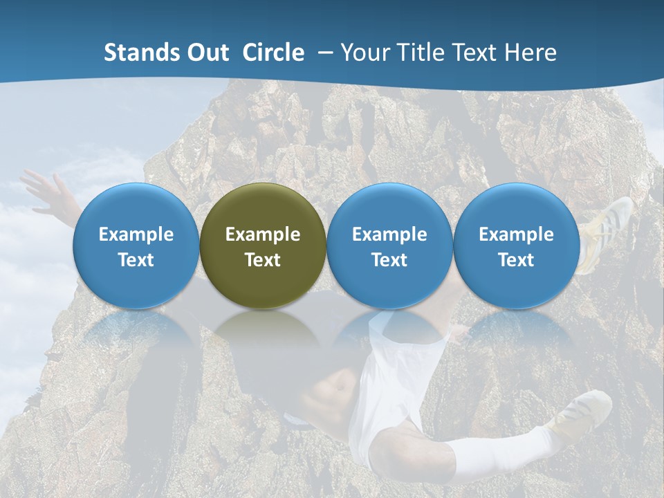 Coastline Rock Cliff PowerPoint Template