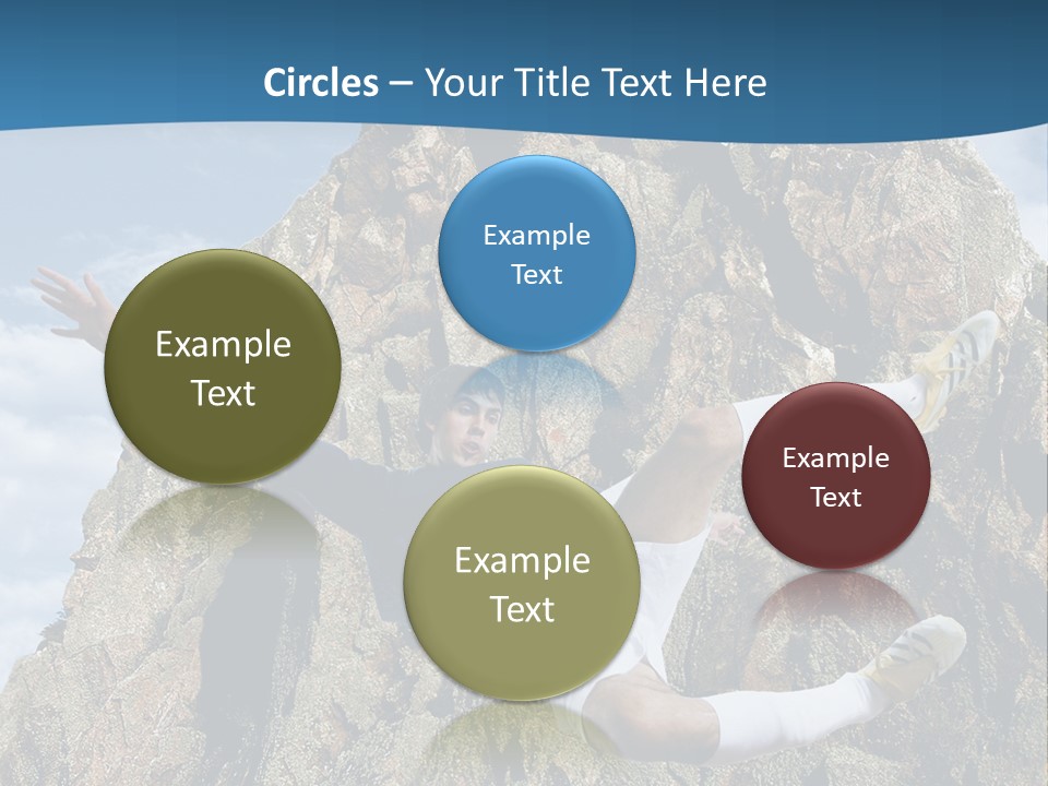 Coastline Rock Cliff PowerPoint Template