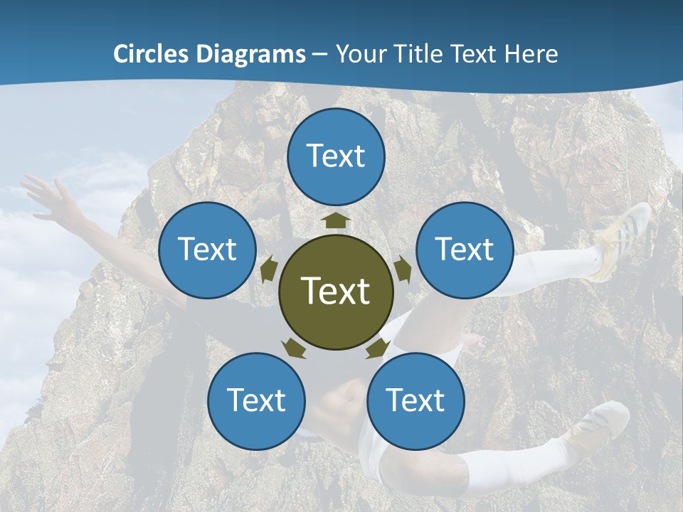 Coastline Rock Cliff PowerPoint Template