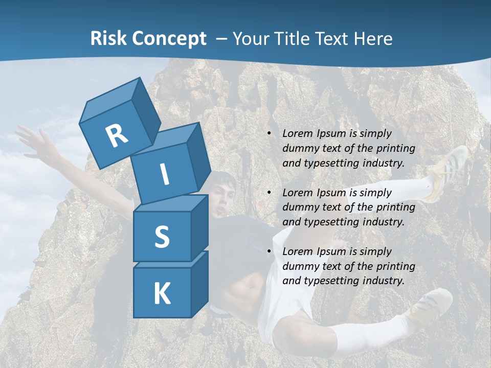 Coastline Rock Cliff PowerPoint Template